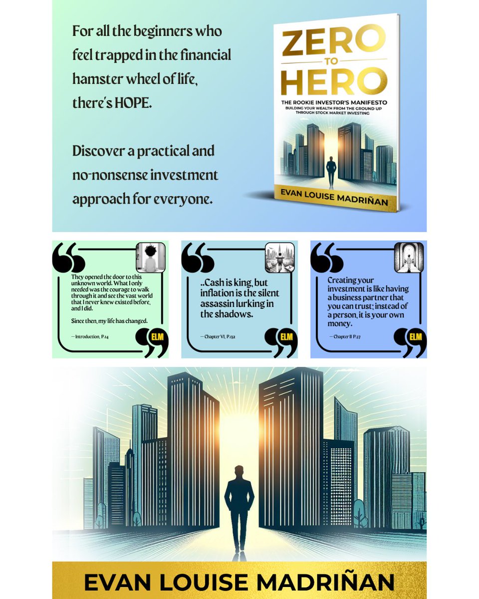 I'm thrilled to share some A+ content from my latest book, 'Zero to Hero—The Rookie Investor's Manifesto.' 🚀

#zerotohero #therookieinvestorsmanifesto #investingforbeginners #investing101 #StockMarket #buildingwealth #education #storytelling #literarynonfiction #buynow