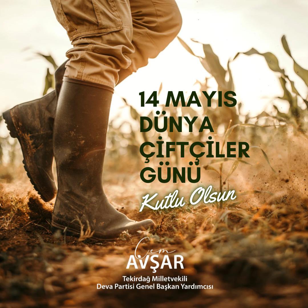 Emekle toprağı yoğuran, alın teriyle hayat veren, bereketin ve bolluğun emekçisi 14 Mayıs Dünya Çiftçiler Günü kutlu olsun.
