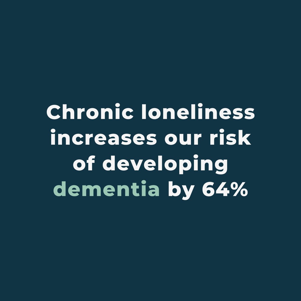 ⬆️ Loneliness can increase our risk of dementia, and having dementia can lead to feelings of loneliness. This #DementiaActionWeek, let's join together to raise awareness of loneliness and the importance of connection.