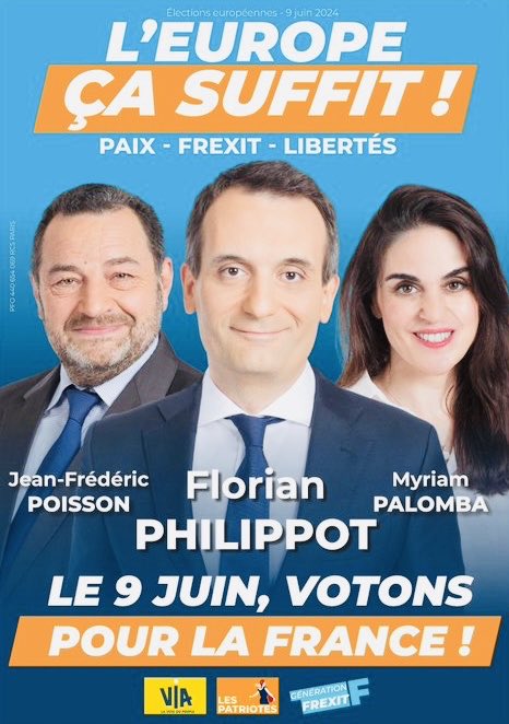 J’ai le plaisir et l’honneur de vous annoncer que je suis officiellement candidate sur la liste d’alliance des souverainistes et des résistants pour les élections européennes du 9 juin prochain!
#LEuropeÇaSuffit 
#Le9JuinJeVoteLesPatriotes🧡🇫🇷🧡🇫🇷🧡🇫🇷🧡🇫🇷🧡🇫🇷🧡🇫🇷🧡🇫🇷🧡🇫🇷