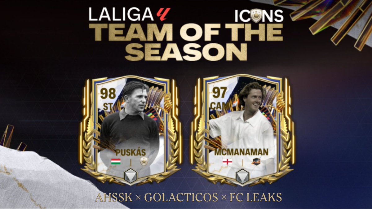HEROIC  FOOTBALLERS WHO  CARVED THEIR NAMES INTO THE HISTORY BOOKS OF #LaLiga 

WHICH CARD WILL BE THE SCARIEST ❓

FOLLOW @ahssk_fcm , @GOLACTICOS_ ,@EA_FCLEAKS for more.

TEAM 2 OF LALIGA ICONS ARE SET TO ARRIVE IN @EASFCMOBILE 

 #TOTS #FC24 #FCMOBILE #boycottEA