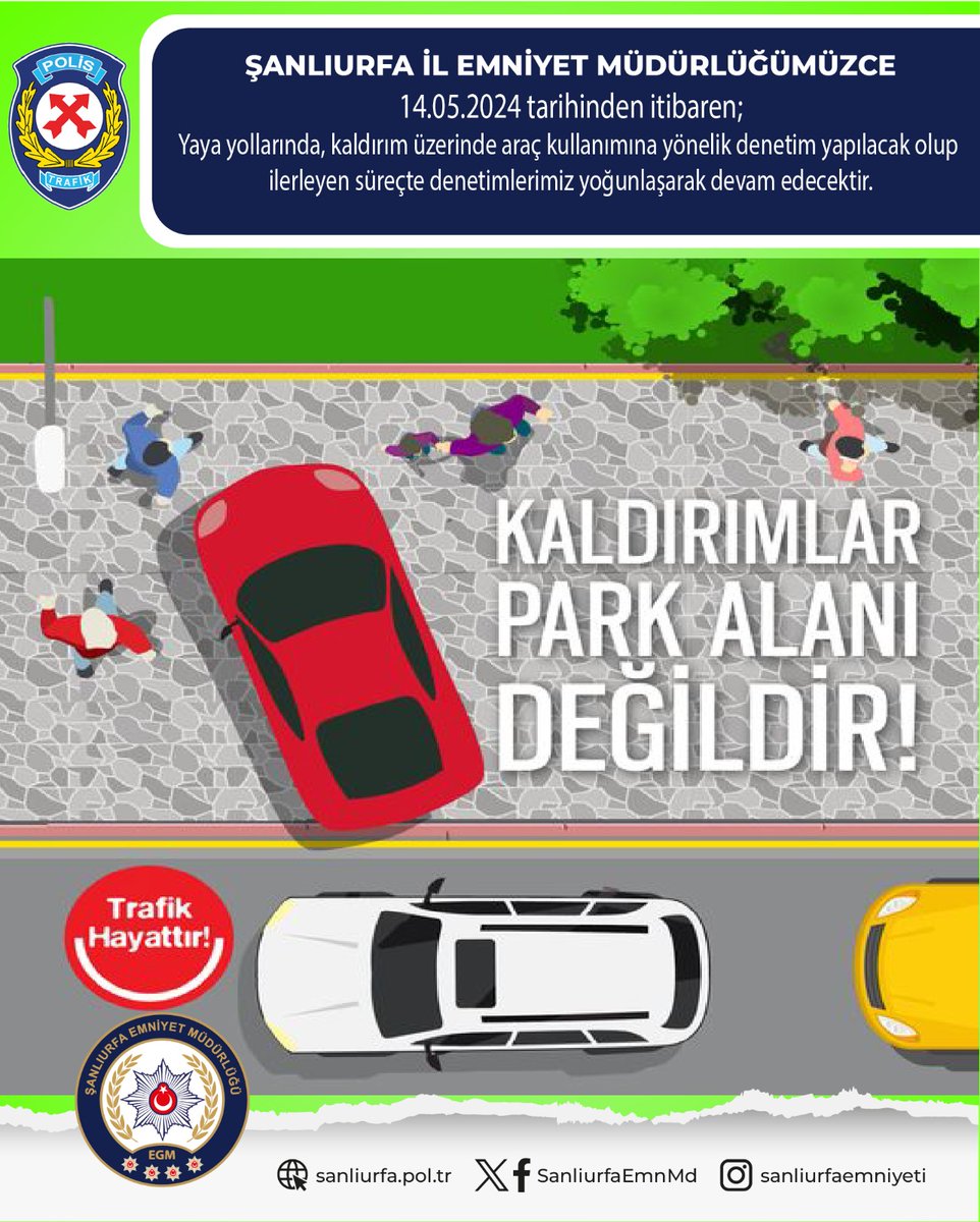 Yaya Yolları Üzerinde Araç Kullanımı

🔹İlimizde özellikle motosiklet sürücülerinin yaya yolu üzerinde ve ters yönde araç kullandıkları gözlenmektedir. Bu ihlaller hem yayaların hem de sürücü ve yolcuların can güvenliğini tehlikeye atmaktadır.

❗ İlimizde kazaları, can ve mal