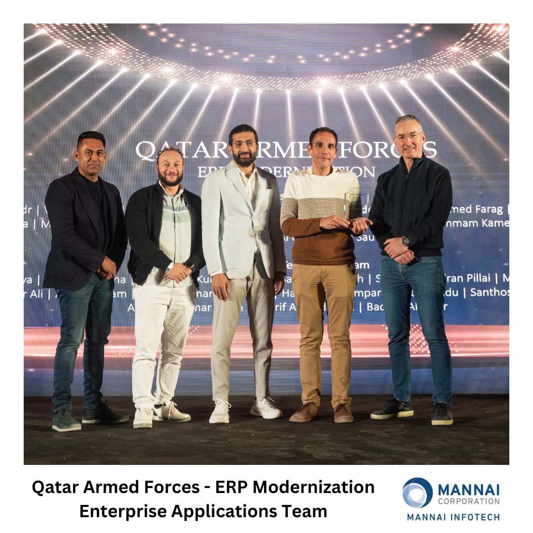 InfotechMannai's tweet image. #CelebratingSuccess

Congratulations to our exceptional Enterprise Applications team at Mannai InfoTech for receiving the prestigious Team Resilience Award for the ERP Modernization Project delivered at Qatar Armed Forces!

#TeamResilienceAward #EnterpriseApplications