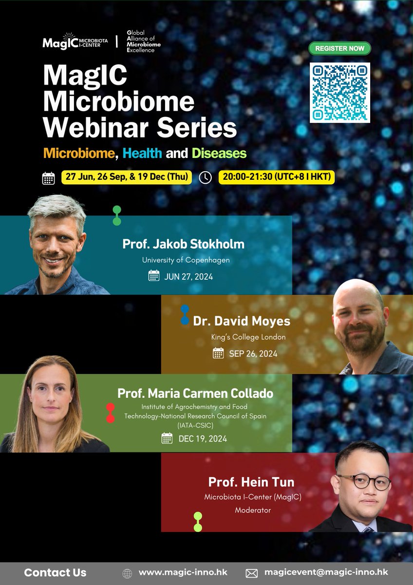 🌟 Join the MagIC Microbiome Webinar Series and explore the fascinating world of Microbiome, Health, and Diseases! 🦠💼 Don't miss this remarkable event featuring experts in microbiome research. Register now: lnkd.in/gkNKTTeh.Learn more: lnkd.in/giJaUzea. @magic_limited