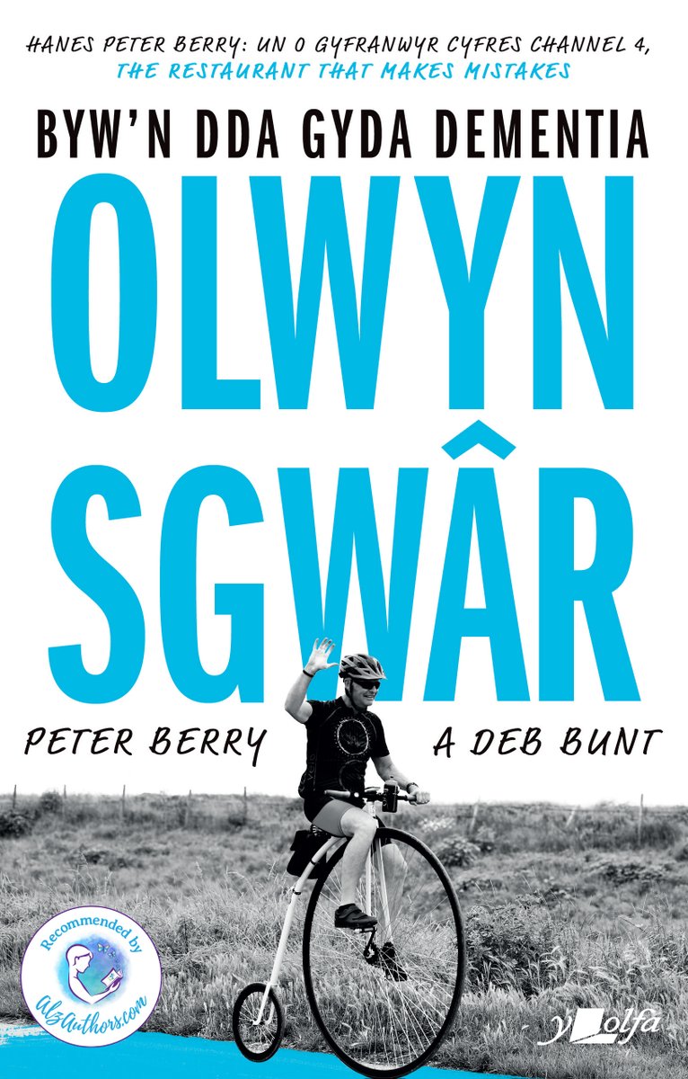 Day 2 of #DAW2024 & another development on Slow Puncture's journey. @PeterBe1130 & I are delighted to reveal that the book has been translated into Welsh as part of the @readingagency Reading Well with Dementia scheme.  'Pa mor gyffrous iawn, annwyl', as we exlaimed @AlzAuthors