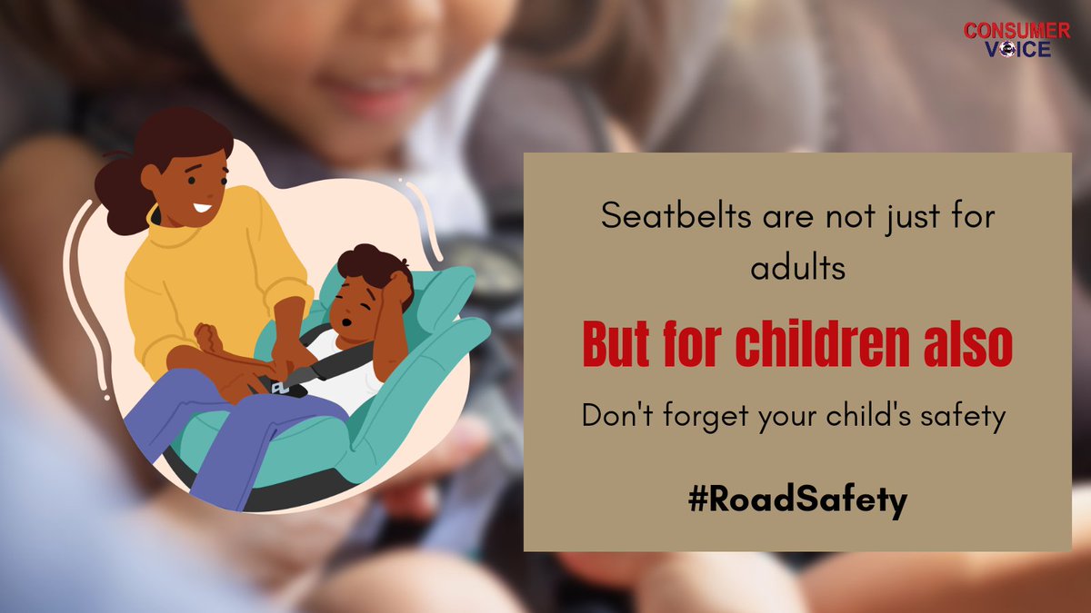 Ensure that your children are properly buckled up in car seats or using child restraints is crucial for their safety on the road. Know that seatbelts are not only for you! #SeatBeltSavesLives #RoadSafety #ChildSafety #Seatbelts