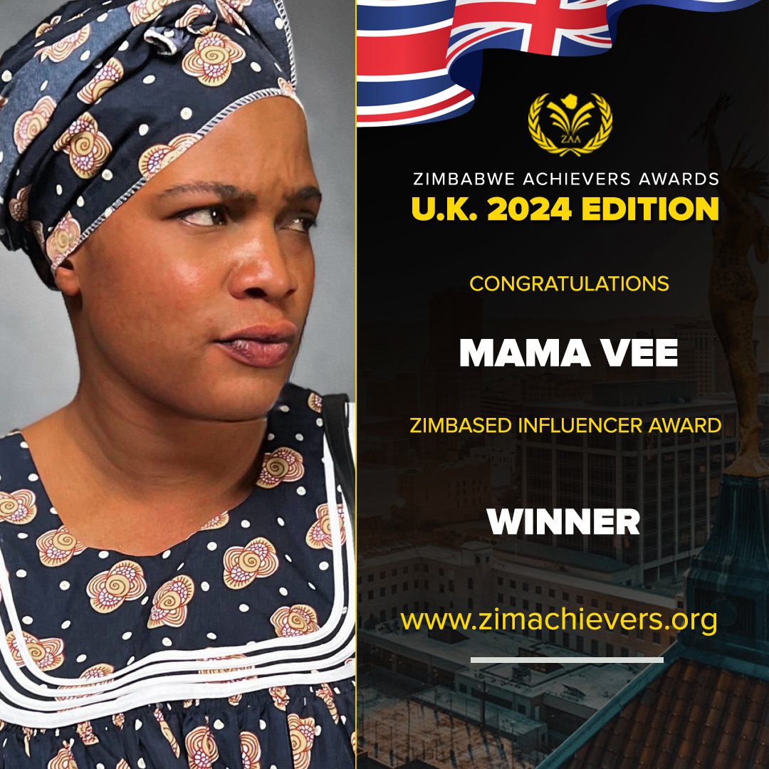 Zimbabwe Achievers (@zimachievers) on Twitter photo Congratulations to MAMA VEE the Z.A.A U.K 2024 Edition RECIPIENT OF THE ZIM BASED INFLUENCER OF THE YEAR AWARD.
<a href="/mamavee/">mamavee</a>
Special thanks to our sponsor <a href="/remitly/">Remitly π</a>
for making this event a success.
Follow us on <a href="/zimachievers/">Zimbabwe Achievers</a>
#zimachievers #letscelebrateus #zimbos #awardsseas Congratulations to MAMA VEE the Z.A.A U.K 2024 Edition RECIPIENT OF THE ZIM BASED INFLUENCER OF THE YEAR AWARD.
<a href="/mamavee/">mamavee</a>
Special thanks to our sponsor <a href="/remitly/">Remitly π</a>
for making this event a success.
Follow us on <a href="/zimachievers/">Zimbabwe Achievers</a>
#zimachievers #letscelebrateus #zimbos #awardsseas