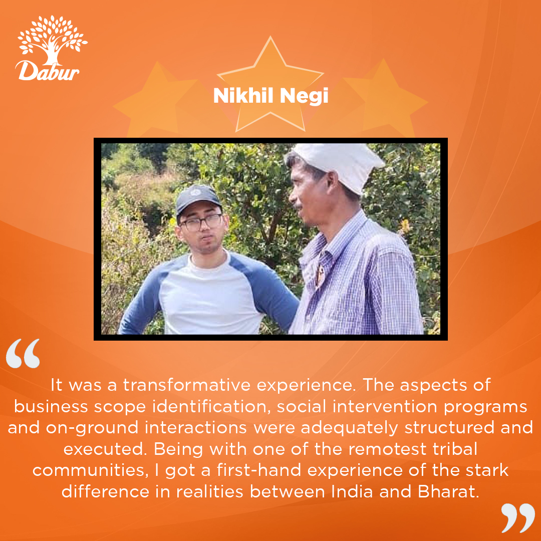 Check out what our #ManagementTrainees have to speak about the #RuralImmersionProgram, a specially crafted project to help these bright stars gain in-depth understanding of consumption habits, rural market dynamics and a holistic perspective to the business. #Dabur #DaburMT