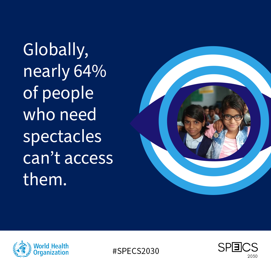 peekteam's tweet image. Today we're attending the launch of @WHO #SPECS2030. This important initiative addresses key challenges to support global efforts to increase refractive error coverage by 40% by 2030.

Watch the launch online from 9am CEST: who.int/news-room/even…

#EyeCare4All