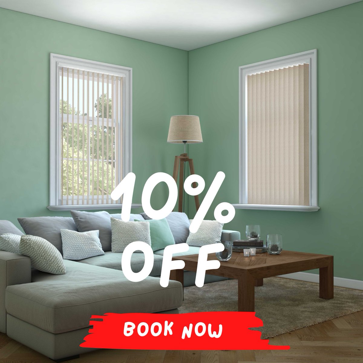 To celebrate the May Bank Holidays we have got 10% off our vertical, faux wood and roller blinds. Hurry! Offer ends on 31st May. Call us on 01604 646007 to book a free home measure and quote. gilliansblinds.com #Blinds #Sale #Northampton #MiltonKeynes