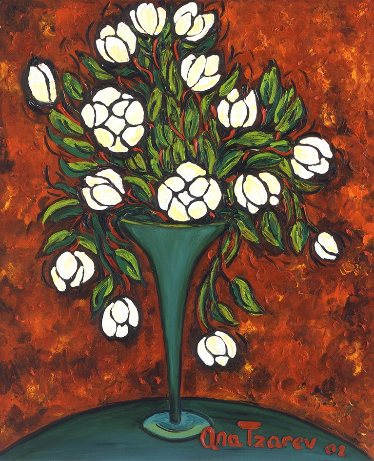 'Let Nature in her wisdom be your teacher.'~Ana Tzarev~
Red Magnolias, 100 x 81 cm, oil on linen, 2002
 #magnoilia #oilpainting #nature #fineart #buyart #contemporaryart #flowerstagram #floral #flower #flowers