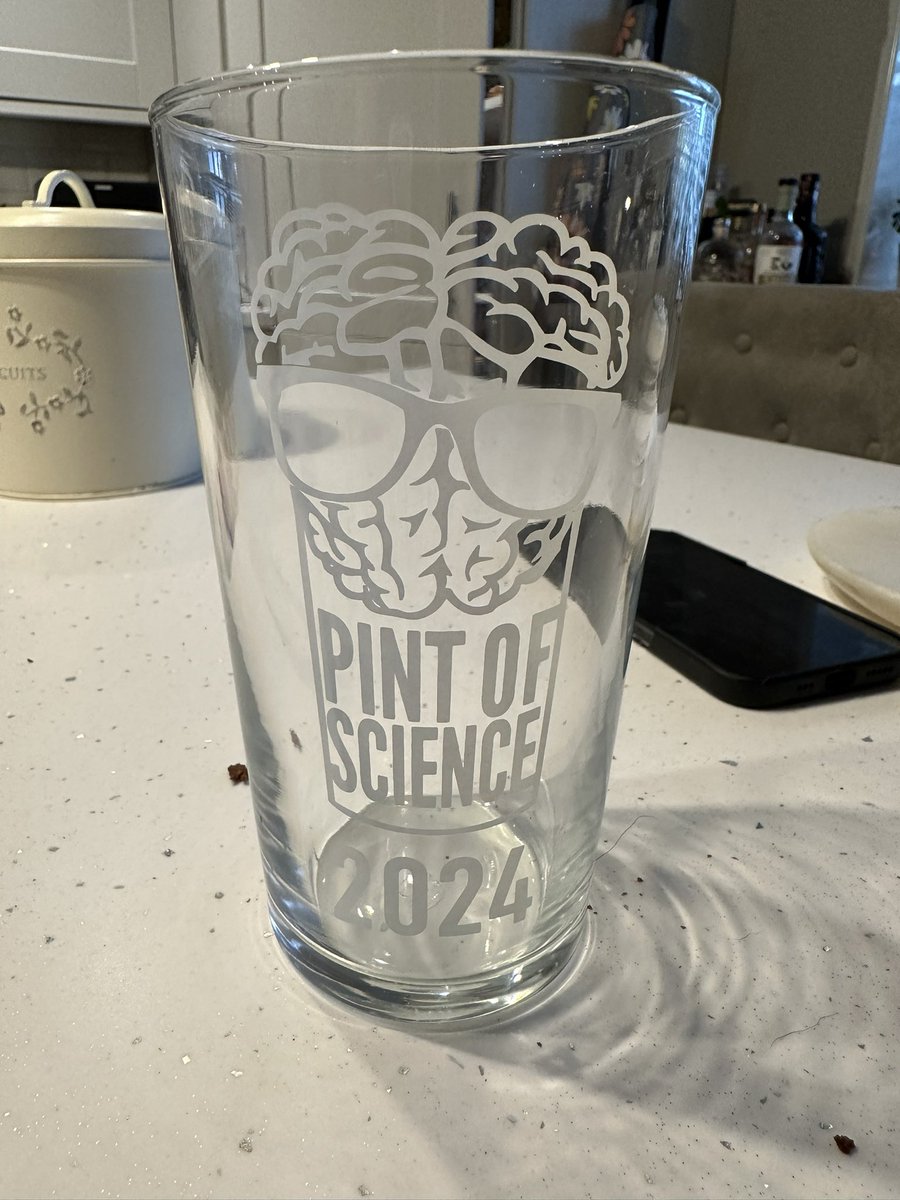 Really enjoyed delivering my <a href="/pintofscience/">Pint of Science UK</a> talk last night on “when forensics goes wrong”. And to top it off, got this fab glass!! <a href="/UniOfHull/">University of Hull</a> #pint24