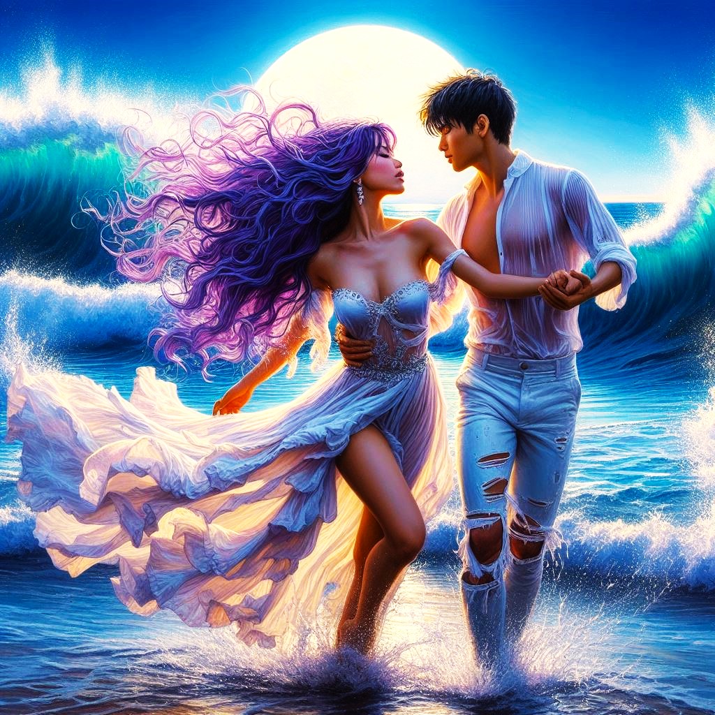 Romantic hopes under the moon #DigitalArt #RomanticDance #SpringLove #SpringRomance #Romance #LoveInArt #DigitalRomance #DigitalLoveStory #LoveInPixels #DigitalArtistry #RomanticPixels #ArtisticExpression #aiartwork #aiart