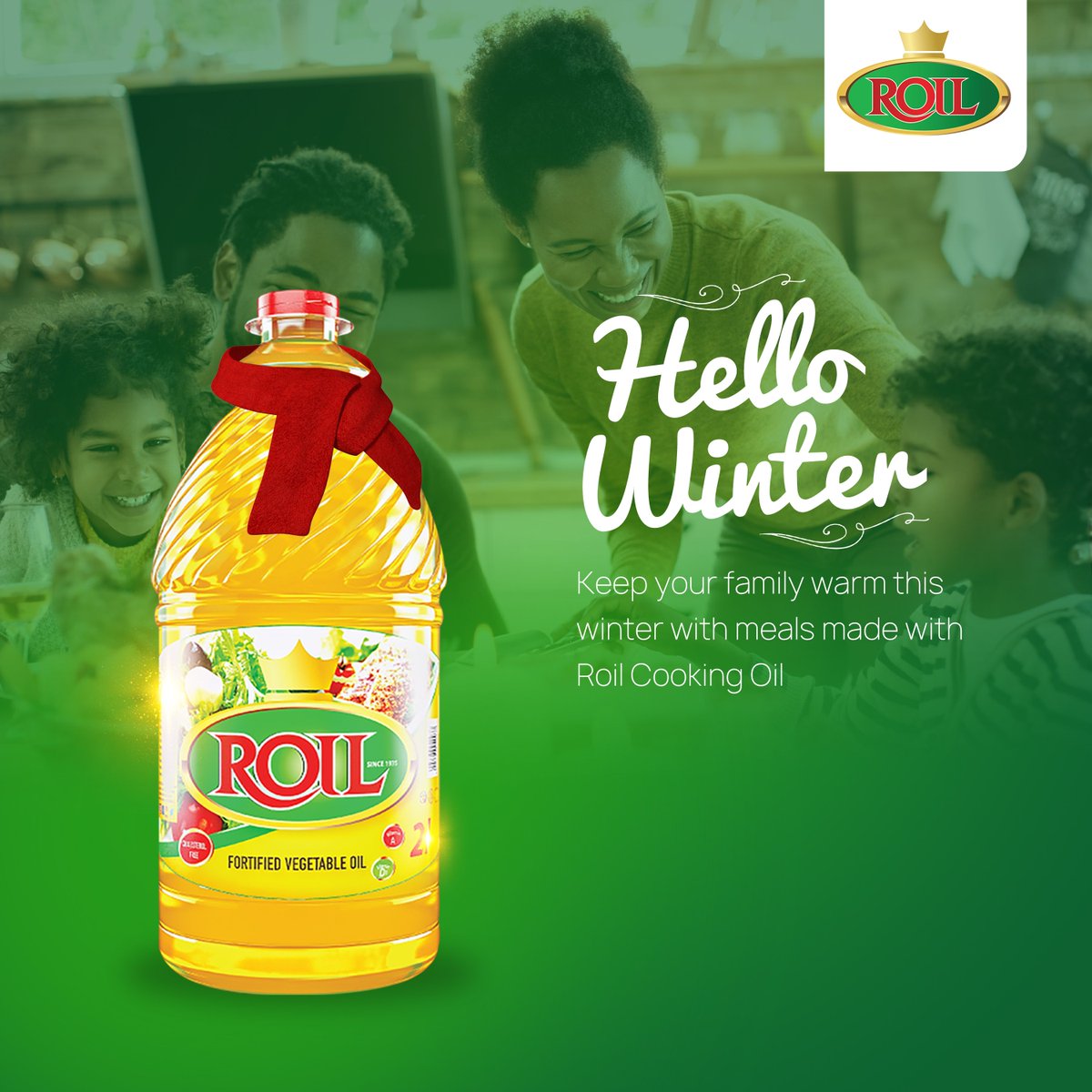 Hello Winter! Keep your family warm this winter with meals made with Roil Cooking Oil. #roilcookingoil #unitedrefinerieslimited @BusisaMoyo