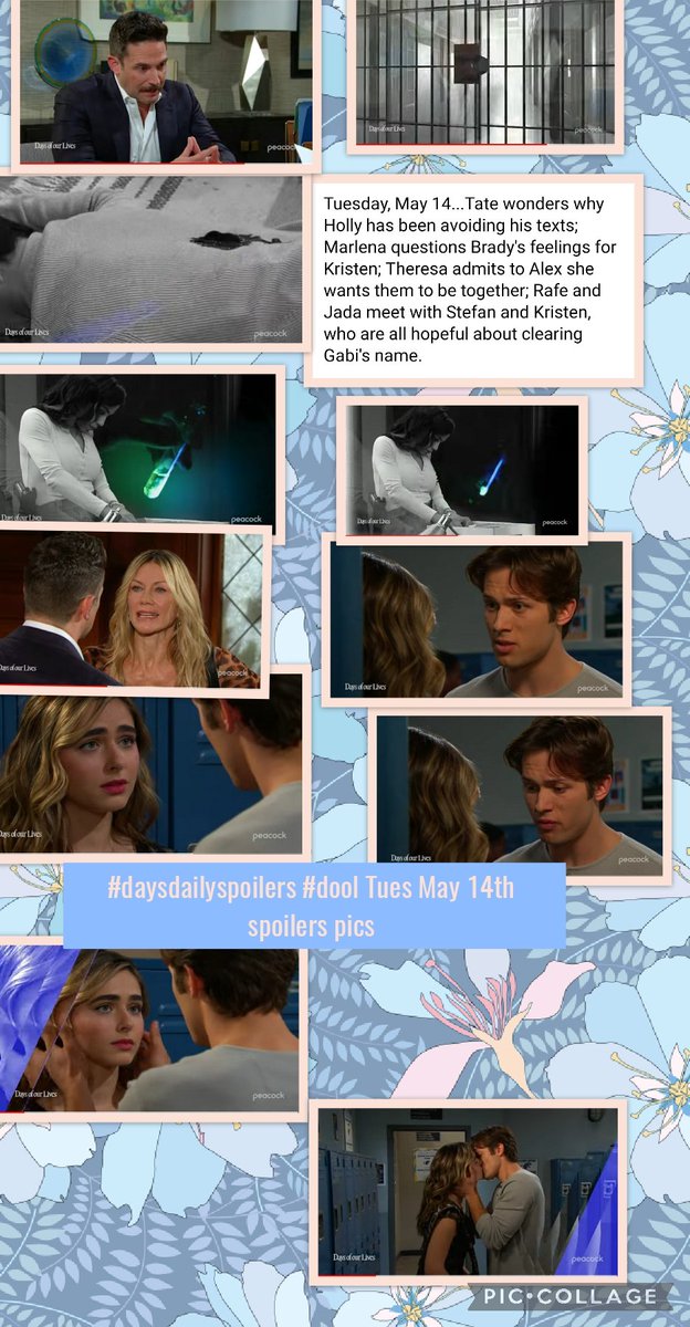 #daysdailyspoilers #dool Tues May 14th spoilers 
@ElaErica @Lisa74033050 @LizPierce75 @pmekame @rthewescomcast1 @UltraHottie2000 @LindaS4810 @Americareform @kigger14 @DanaBro95031407 @Bunnies798Acorn @porsha_whitmore @CarlaJShepherd1 @che94552 @ChrisBedell @robwade91225