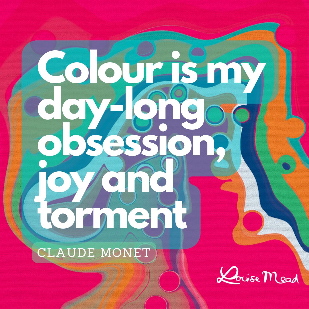 LouiseMeadArt's tweet photo. Colour is my day-long obsession, joy and torment CLAUDE MONET
Art by Louise Mead
#quoteoftheday #artyquotes #artistquotes #inspiration #art #abstracter #abstract #louisemead #artlover #creativity #pink #fluidart #mixedmedia https://t.co/t6EHAui6Bw