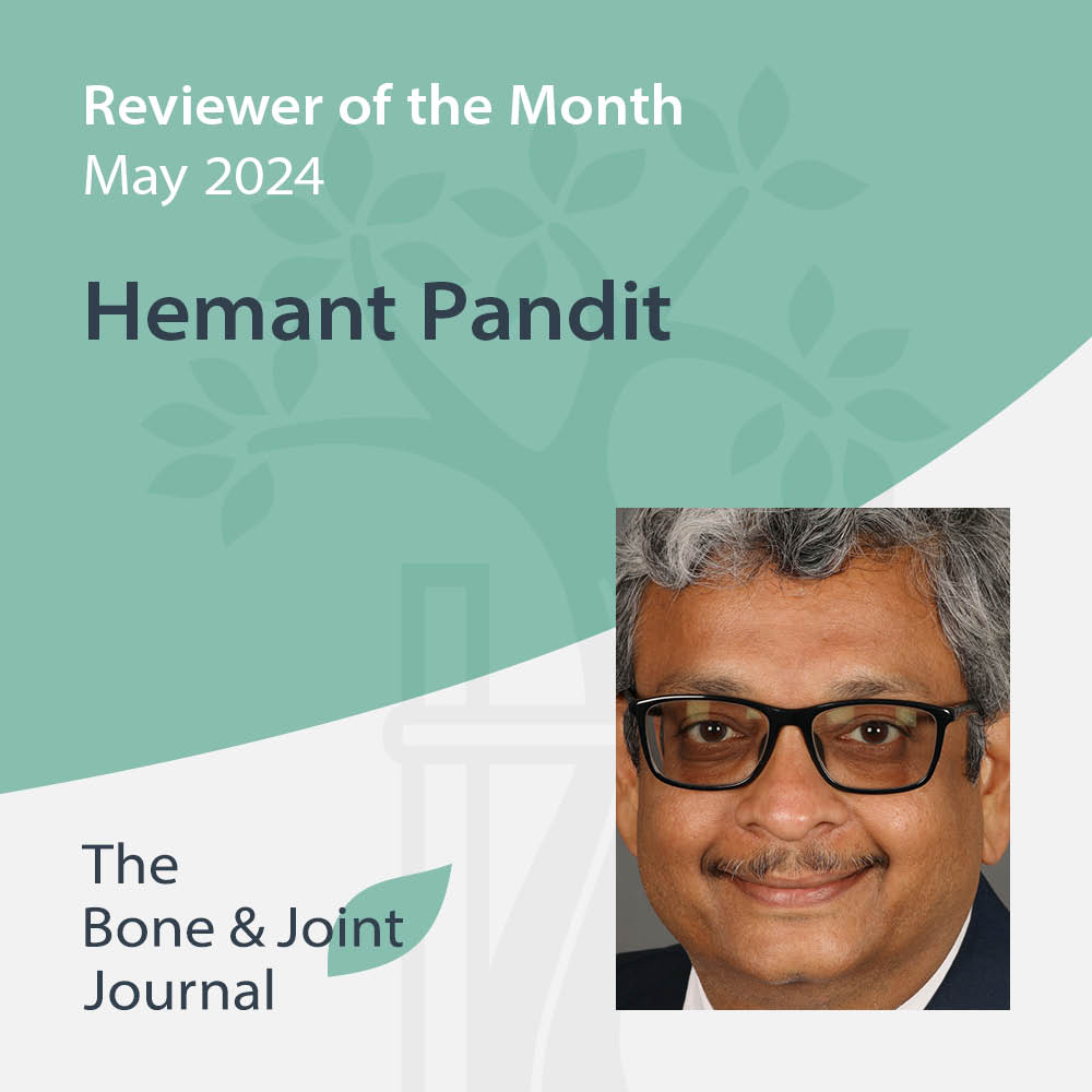 'I enjoy reviewing for the BJJ as it gives me a unique insight into current high quality research...' Our #BJJ Reviewer of the Month for May is @HPandit_ortho. Find out how you can get involved today! #PeerReview #Journal #OrthoTwitter ow.ly/T5oz50REJ85