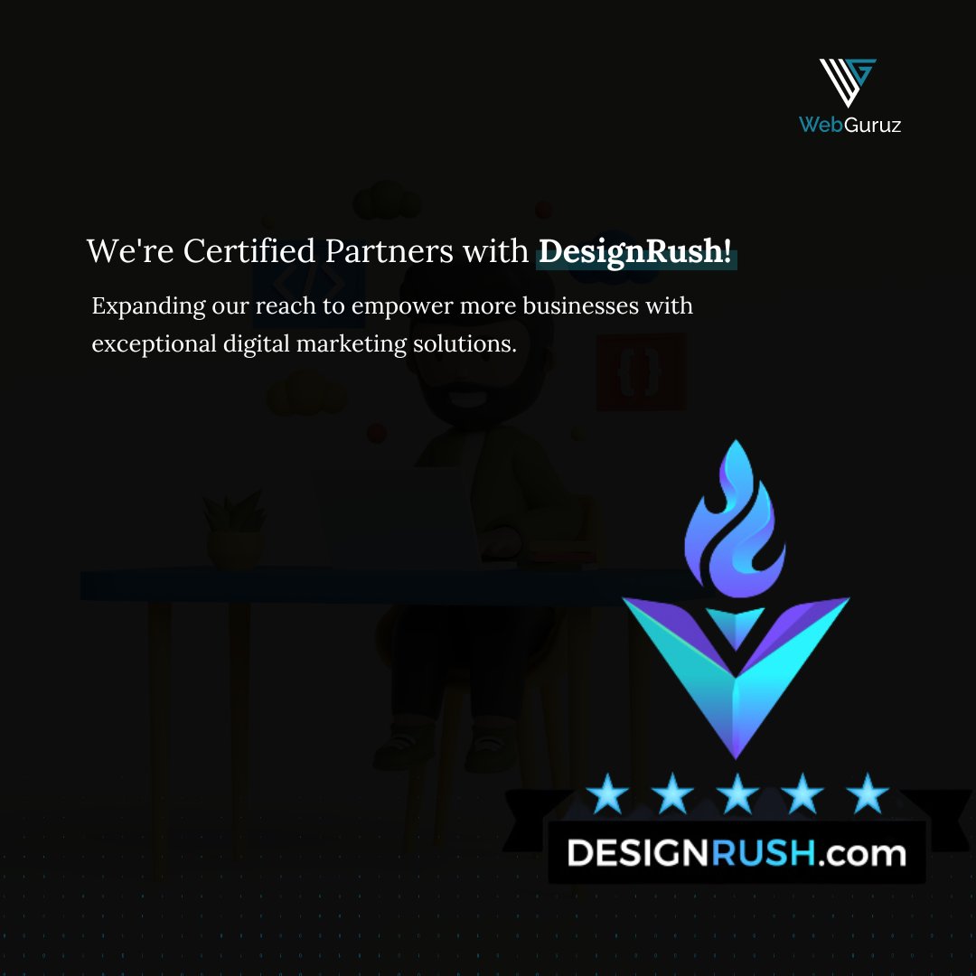Exciting news! Webguruz Technologies is now a certified partner of DesignRush!
This partnership allows us to reach a wider audience and empower more businesses to achieve online success.

webguruz.in/digital-market…