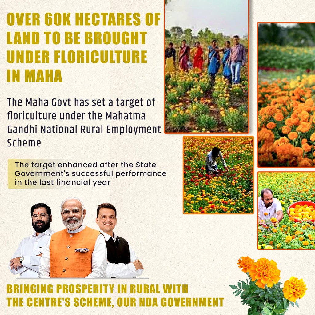 Floriculture is a flourishing business in Maharashtra specially for the rural villages, and seems like this move will boost it further! Hoping this industry benefits more from the same! 👏🚩