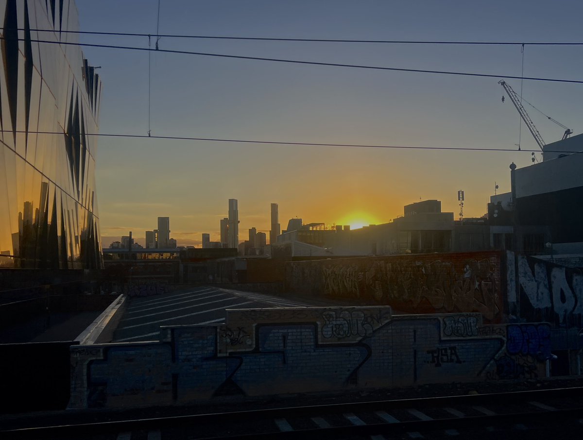 Love the view leading up to South Yarra #Melbourneweather