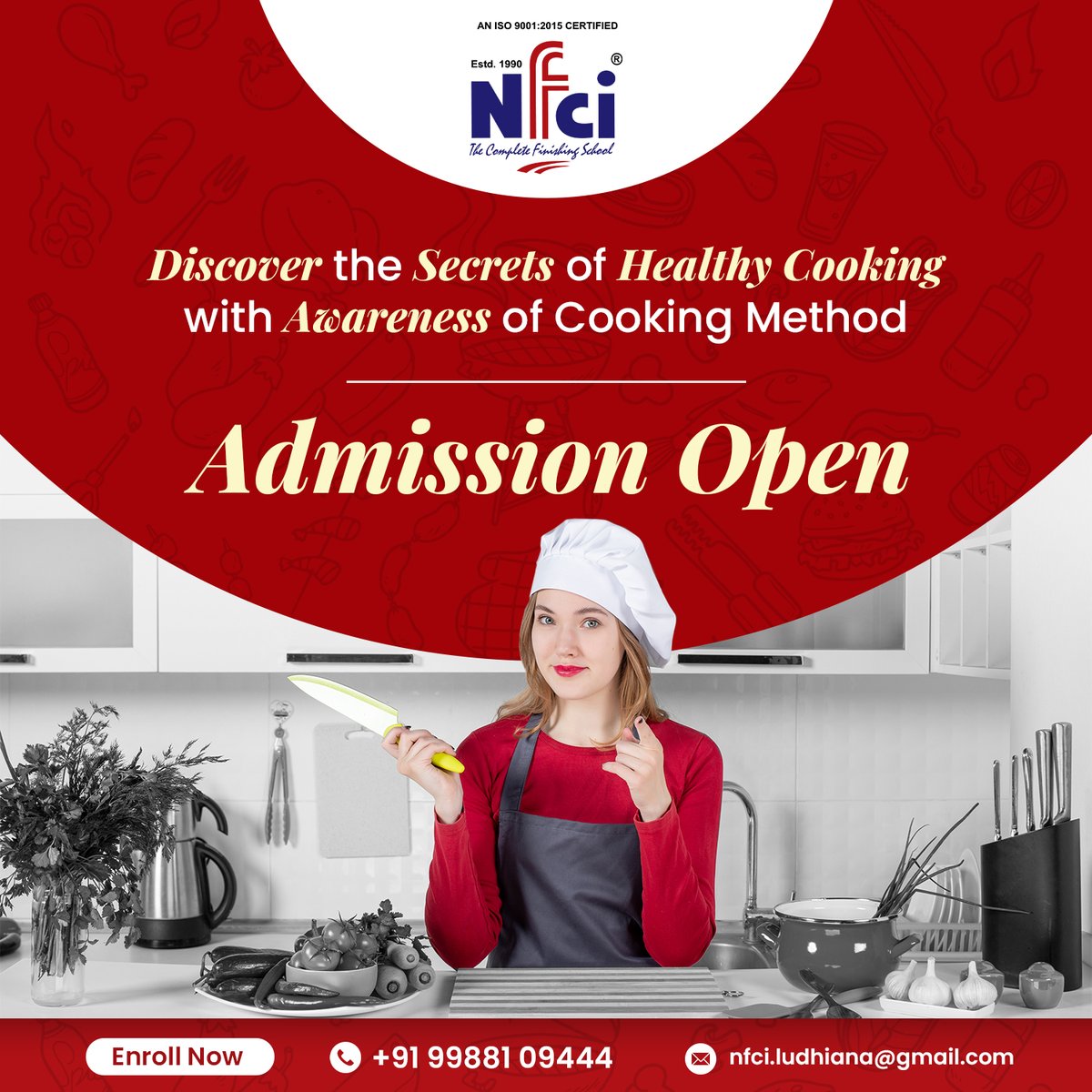 NfciLudhiana's tweet image. Unlock the Art of Healthy Cooking: Join NFCI Ludhiana and Master Cooking Methods Today! Enroll Now, Admissions Open.
@nfciludhiana 
@nfcieducation
.
.
.
#healthycooking #cookingmethods #nutrition #culinaryschool #ludhiana #nfciludhiana #cookingclasses #foodie #healthylifestyle