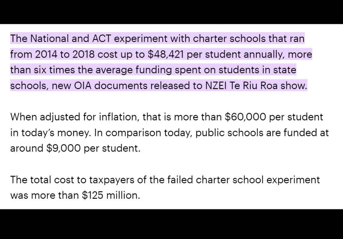 @NZNationalParty Meanwhile state schools struggle on with large classes, poor resourcing, lack of support for neuro diverse kids and over worked teacher! That is why I am out at the end of the year!
