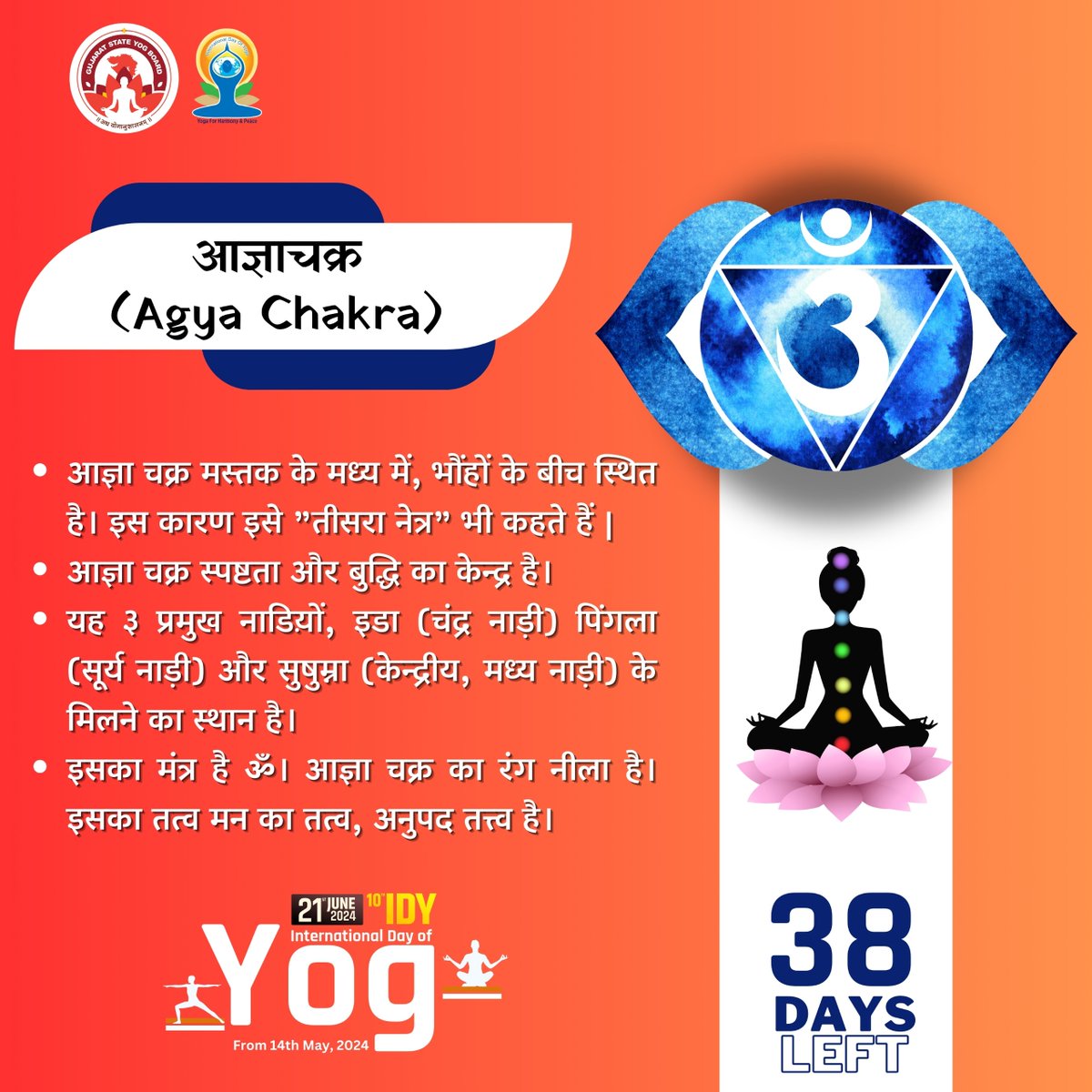 38 Days left to International Day of Yoga 2024

#GujaratStateYogBoard #YogmayGujarat #yogkaamrutkal #IDY2024