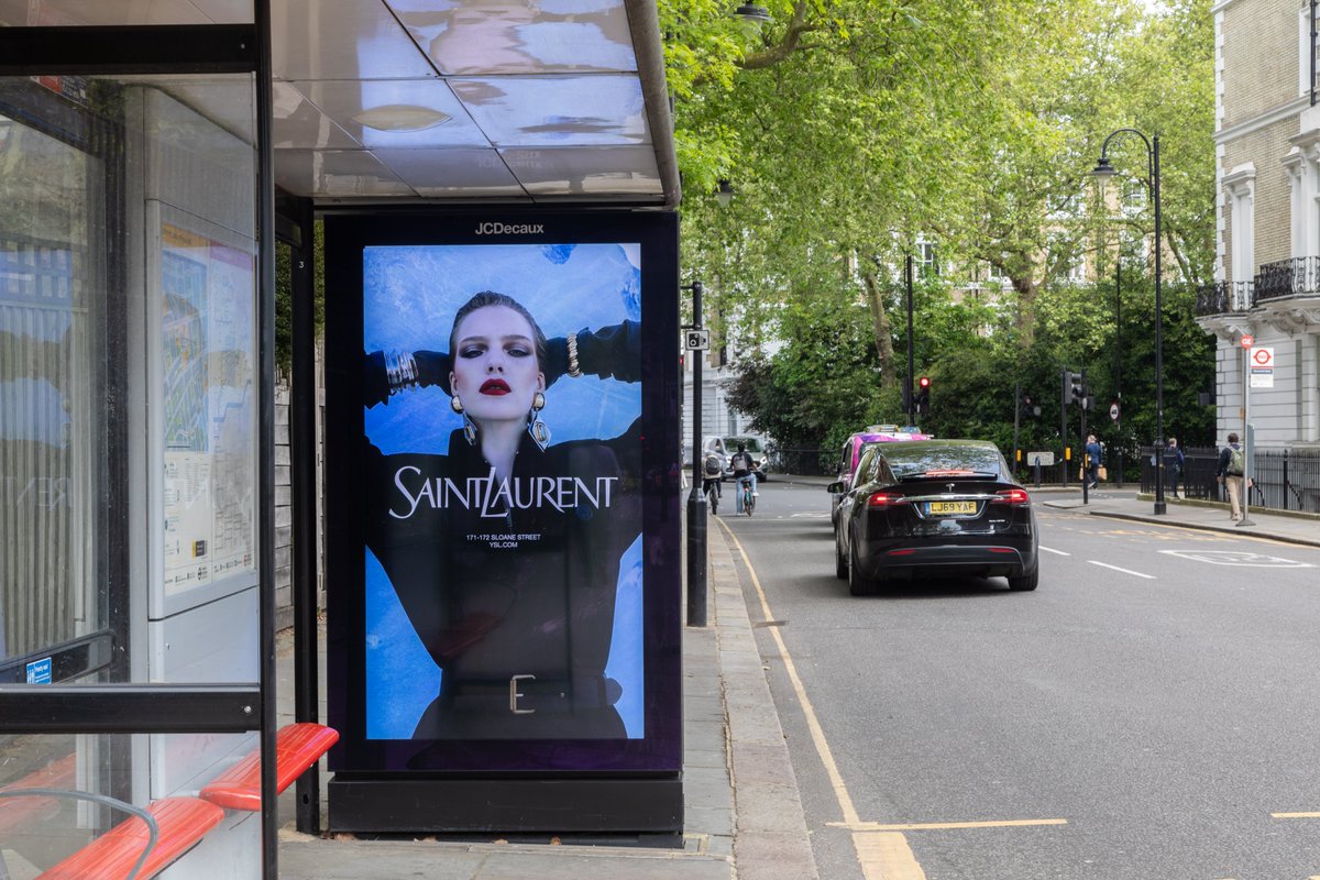 'SaintLaurant' . @YSL . @JCDecaux_UK . #ooh #outofhome #advertising #oohmedia #oohadvertising #advertisingphotography