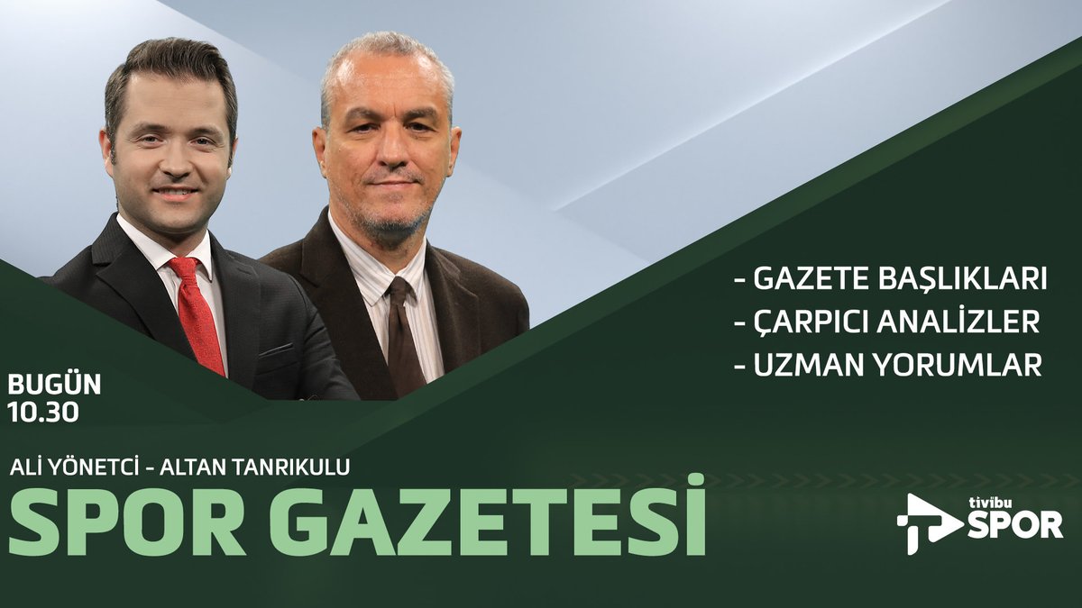 Sporda günün öne çıkan gelişmelerini @aliyonetci ile @AltanTanrikulu Spor Gazetesi'nde değerlendiriyor! Canlı yayın👇 youtube.com/live/6i_TEqqC3…