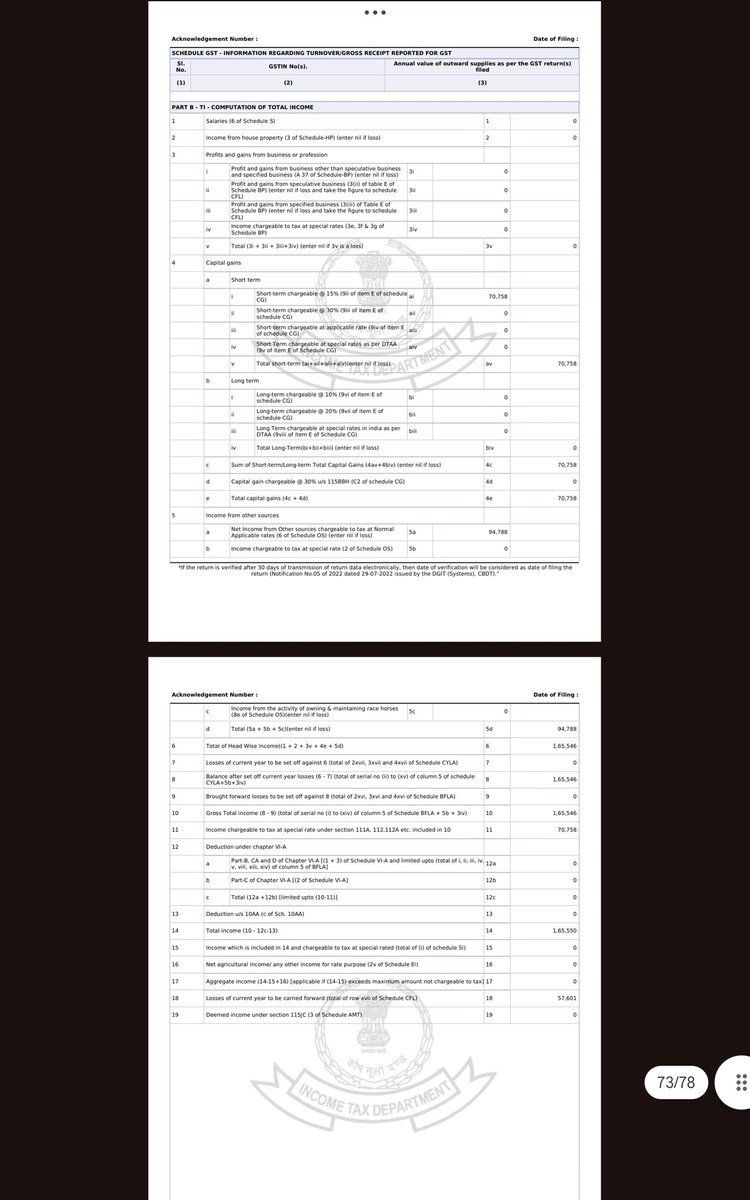 First time meri itr file huva Fy 23-24 #itr #income