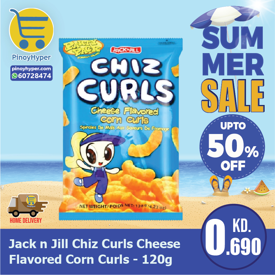 🇰🇼 Summer Sale 🇰🇼
🥰Offer for OFW Kuwait 🥰
Delivery All over Kuwait 🚛
Jack n Jill Chiz Curls Cheese Flavored Corn Curls - 120g
#pinoyhyper #ofw #ofwkuwait #pilipinosakuwait #onlinegrocery #pinoy #philippines #filipino #pilipinas #pinoyfoodie #pinoyfood
#summeroffer
#offer