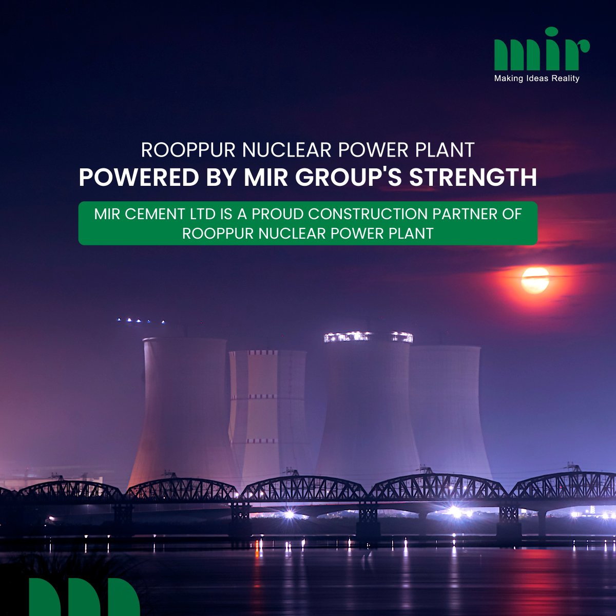 At Mir Group, quality is non-negotiable, and performance is exceptional. Proudly serving as the construction partner for the Rooppur Nuclear Power Plant. We deliver top-notch products that you can trust.

mirgroupbd.com

#mir #mirgroup #MakingIdeasReality