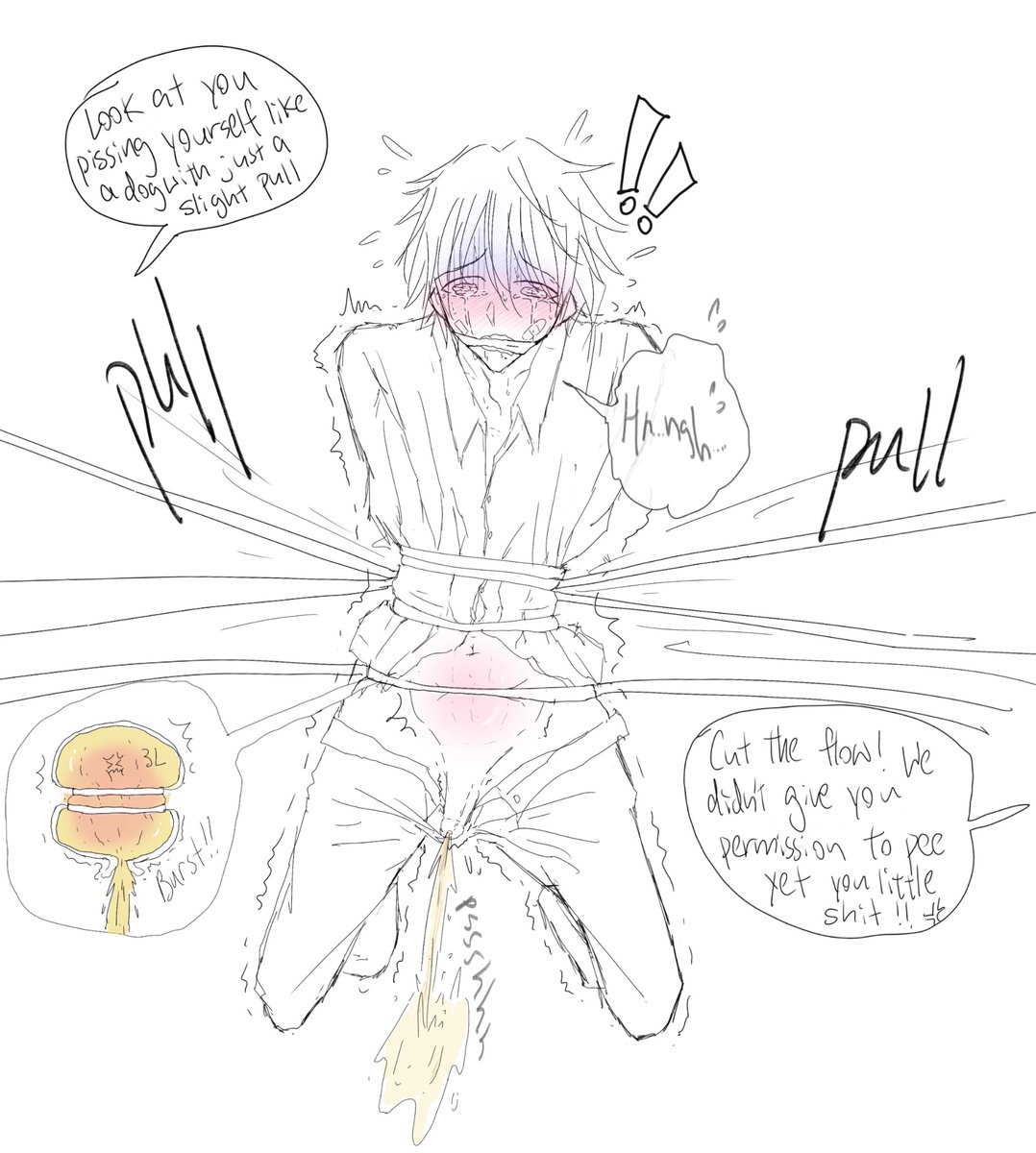 Poor lemon getting squeezed 

#omorashi #pisskink #peedesperation #maleomorashi #pee #piss #toilet #fullbladder #omo #maleomo #peeholding #omorashiart #omorashidrawing  #yaoi #yaoimanga #bl #blmanga #webtoon #peeing