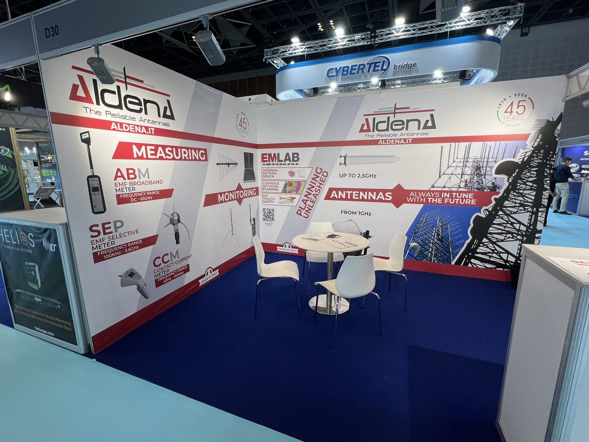 All set and ready to kick off at “Critical Communications World 2024” in Dubai. Let's meet at stand D30! 

#CCW2024 #PublicSafety #TestAndMeasurement #Antennas #ALDENA #criticalcommunications
