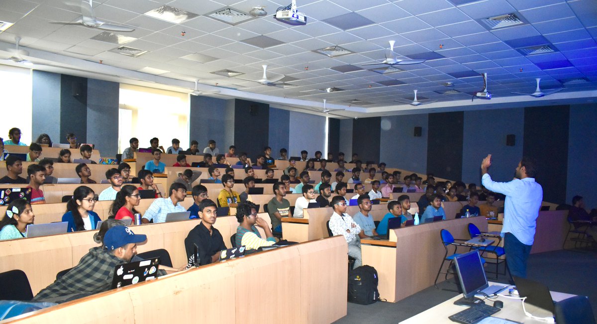 Held a @Filecoin @fvmdev @IPFS workshop at IIT Tirupati A super energetic session Happy to see students building in #web3 Super excited to see the projects Thanks to @FilFoundation @protocollabs Thank you IIT Tirupati for hosting us!