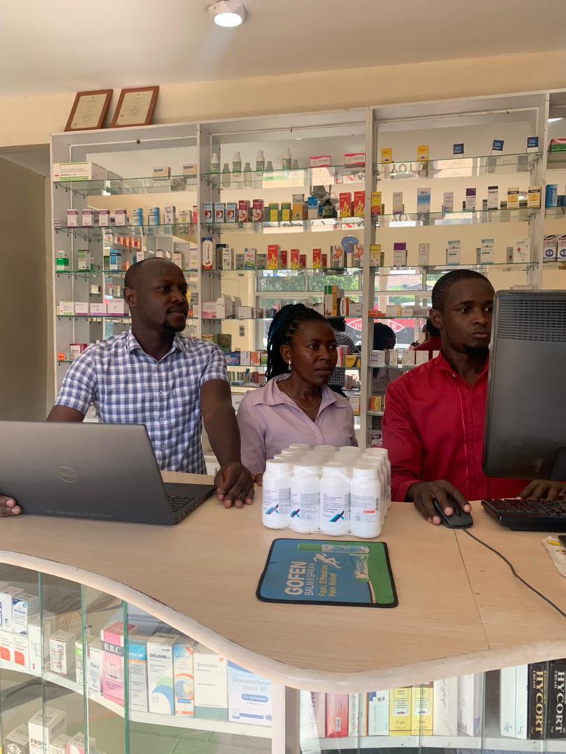 Our teams have today delivered ART medicines to ALGA CARE pharmacy and oriented staff on the use of ART Access system. To scale up Antiretroviral Therapy and promote efficiency in HIV programming, we partnered with private pharmacies to serve as  ART refill points. #HIVCare