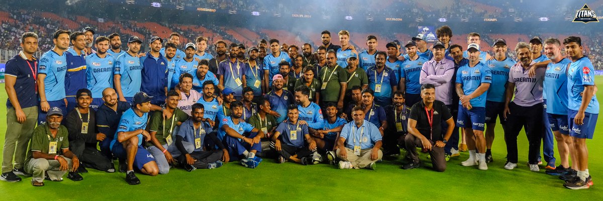 Some efforts can’t be measured.. 

We thank our legion of support staff and groundsmen for their hardwork through the season at the Home of the Gujarat Titans! 💙

#AavaDe | #GTKarshe