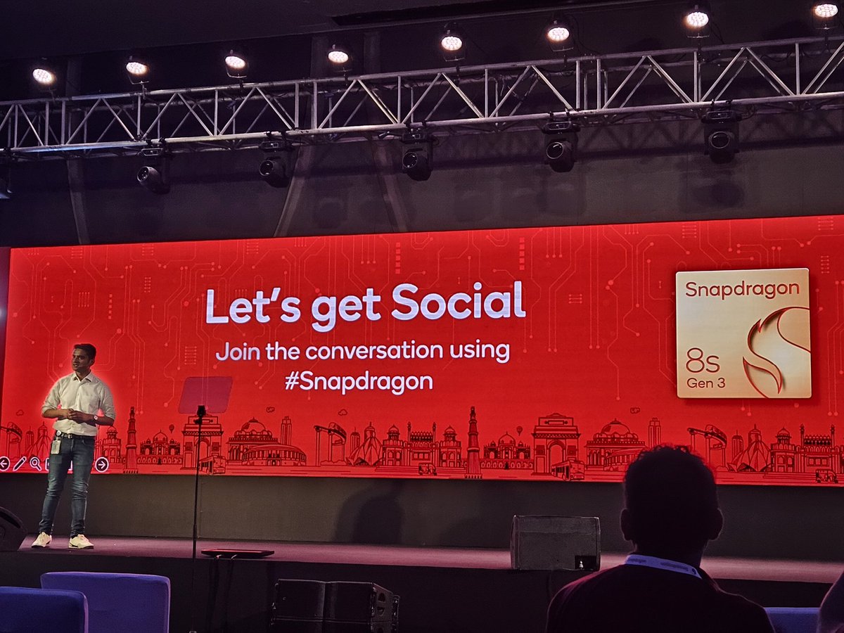 We are here in New Delhi for the first India exclusive #Snapdragon event of 2024 #Snapdragon8SGen3 ->20 years of Qualcomm In India -> 17 years of #Snapdragon as a brand #Snapdragon mind share is now growing beyond mobile and to new device categories