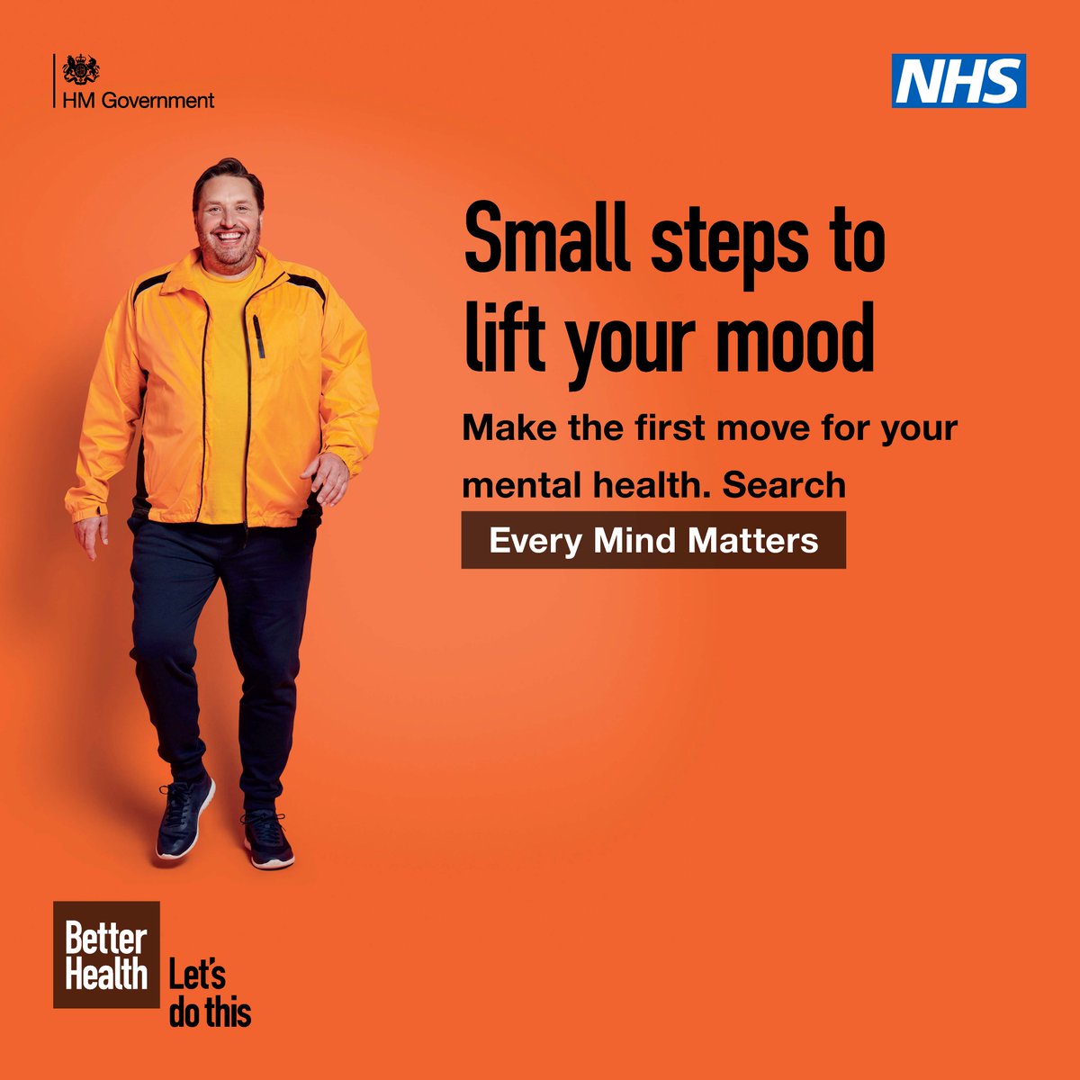 Walk away your worries! A daily brisk walk can boost your energy, lift your mood, clear your mind and stop your worries going into overdrive. Find your little big thing here 👉 nhs.uk/every-mind-mat… #MentalHealthAwarenessWeek #EveryMindMatters