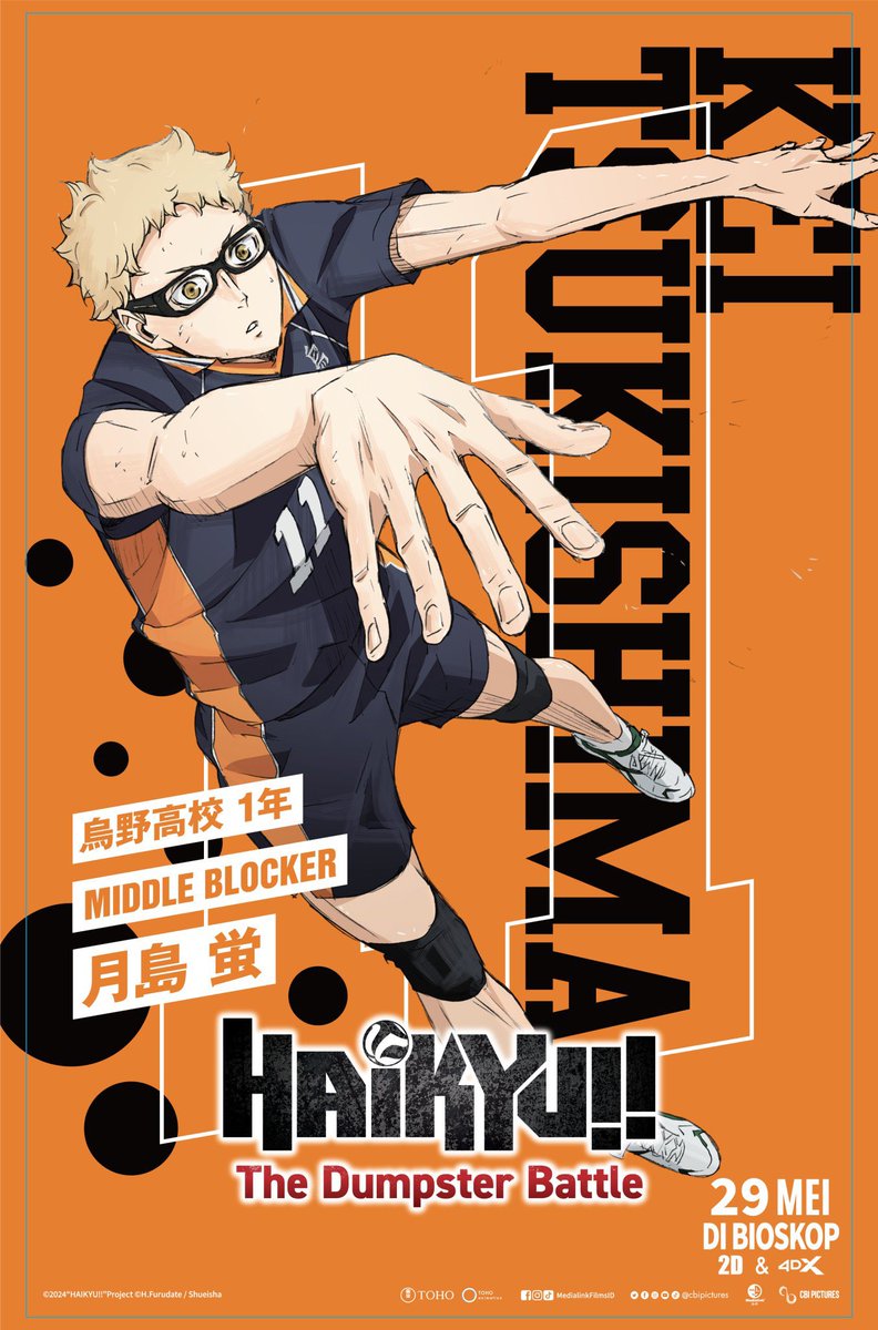 Cool middle blocker 😎 #TsukishimaKei #Karasuno #Haikyuu #Haikyuu_TheDumpsterBattle