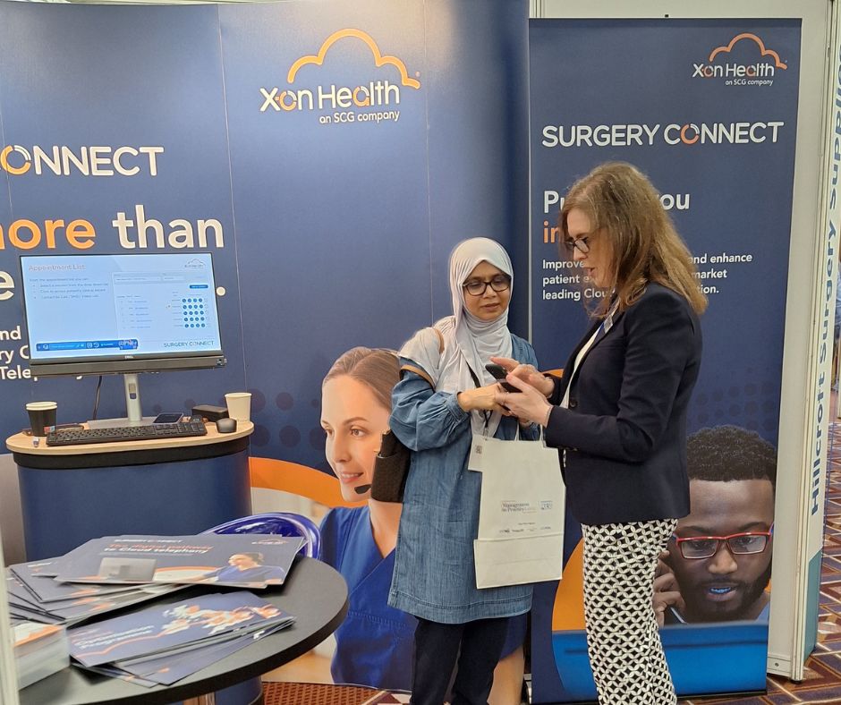 Birmingham today, for the @GPpracticeMGMT event at the National Conference Centre. A big theme of today’s event is the ‘Future of General Practice’ and the positive impact of technology and innovation. Dani and Jo are on Stand 28 - Let's talk. #PatientAccess #DigitalFrontDoor