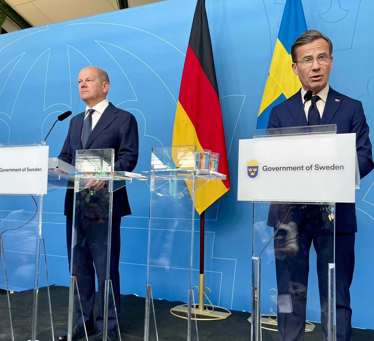 German and Swedish leaders warn against 'stupid' tariffs on Chinese electric cars. 'We don't want to dismantle global trade, that's a stupid idea ... Punitive tariffs as a one-size-fits-all solution is not a good idea for importing and exporting countries,' said Ulf Kristersson.