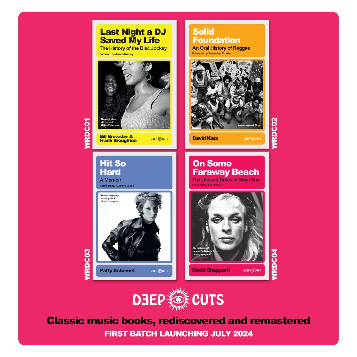 @djhistory @Dubmealways @PattySchemel @audreyjgolden 'It’s a huge privilege to be bringing these back to life, enduring classics which will now be available to a new generation of readers. #DeepCuts is an expression of our deep love for and belief in counter-cultural writing and we have some absolute treats lined-up' @leebrackstone