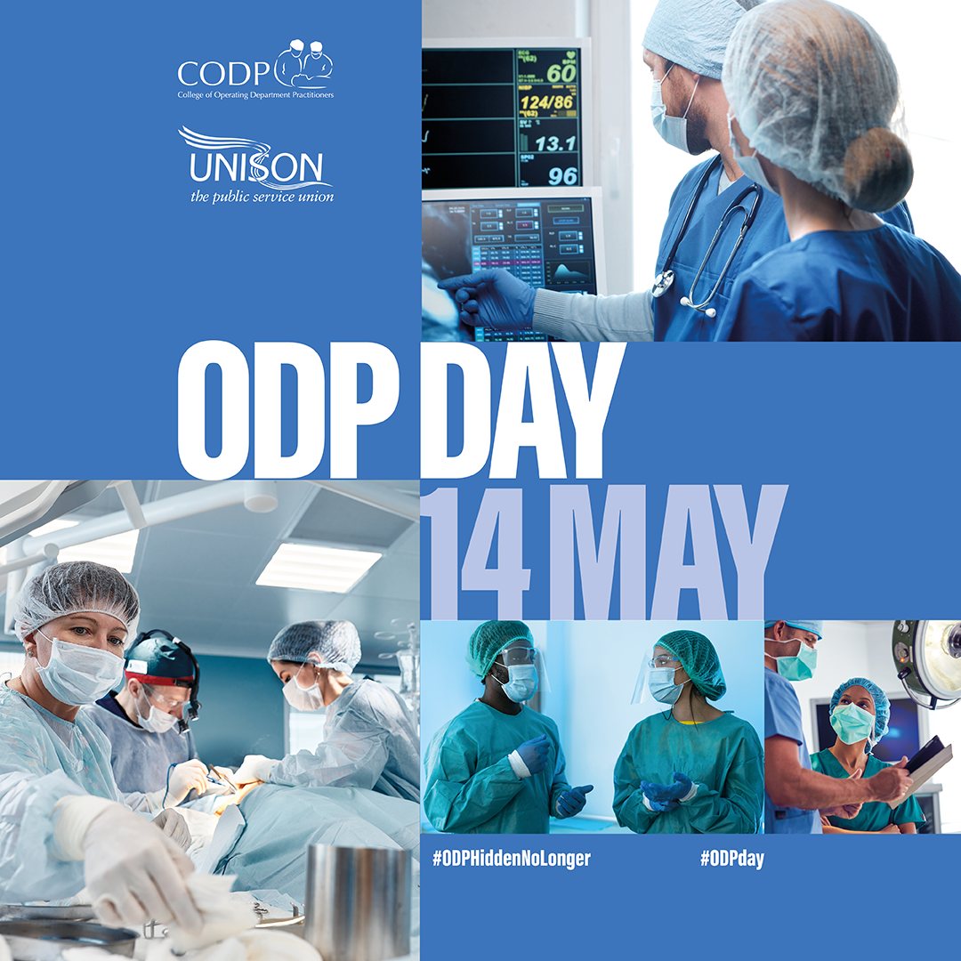 Today is #ODP day! 🎉 We are highlighting and celebrating the work of Operating Department Practitioners. #ODPHiddenNoLonger Thank you to all our #ODPs for delivering excellent care for patients in hospital theatres and recovery.