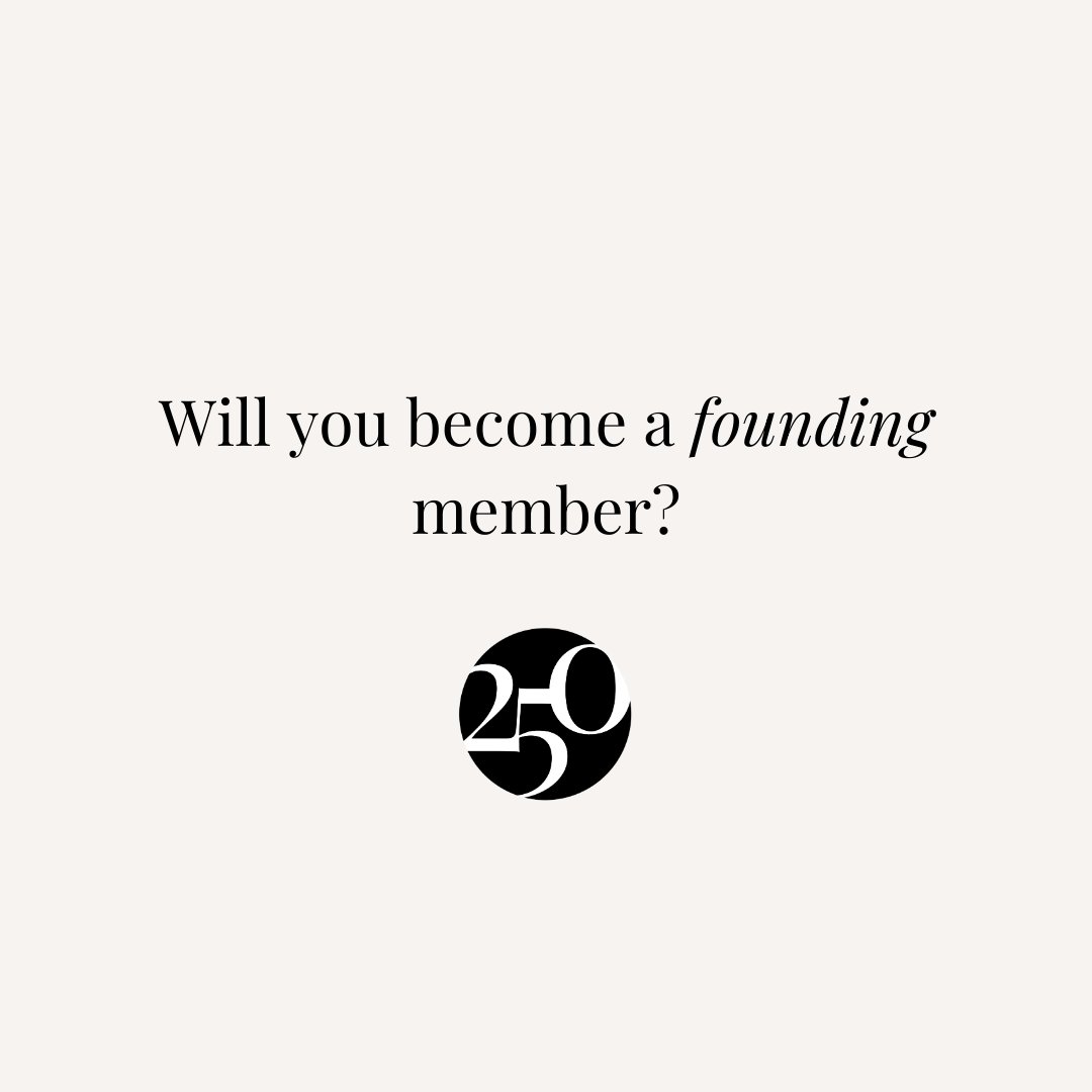 Every great leader needs a support system to truly thrive. Our membership seeks to provide that essential support system and we’re looking for 250 ambitious leaders to help shape our community. Become a Founder 250 and build our membership with us. eu1.hubs.ly/H08NKFl0