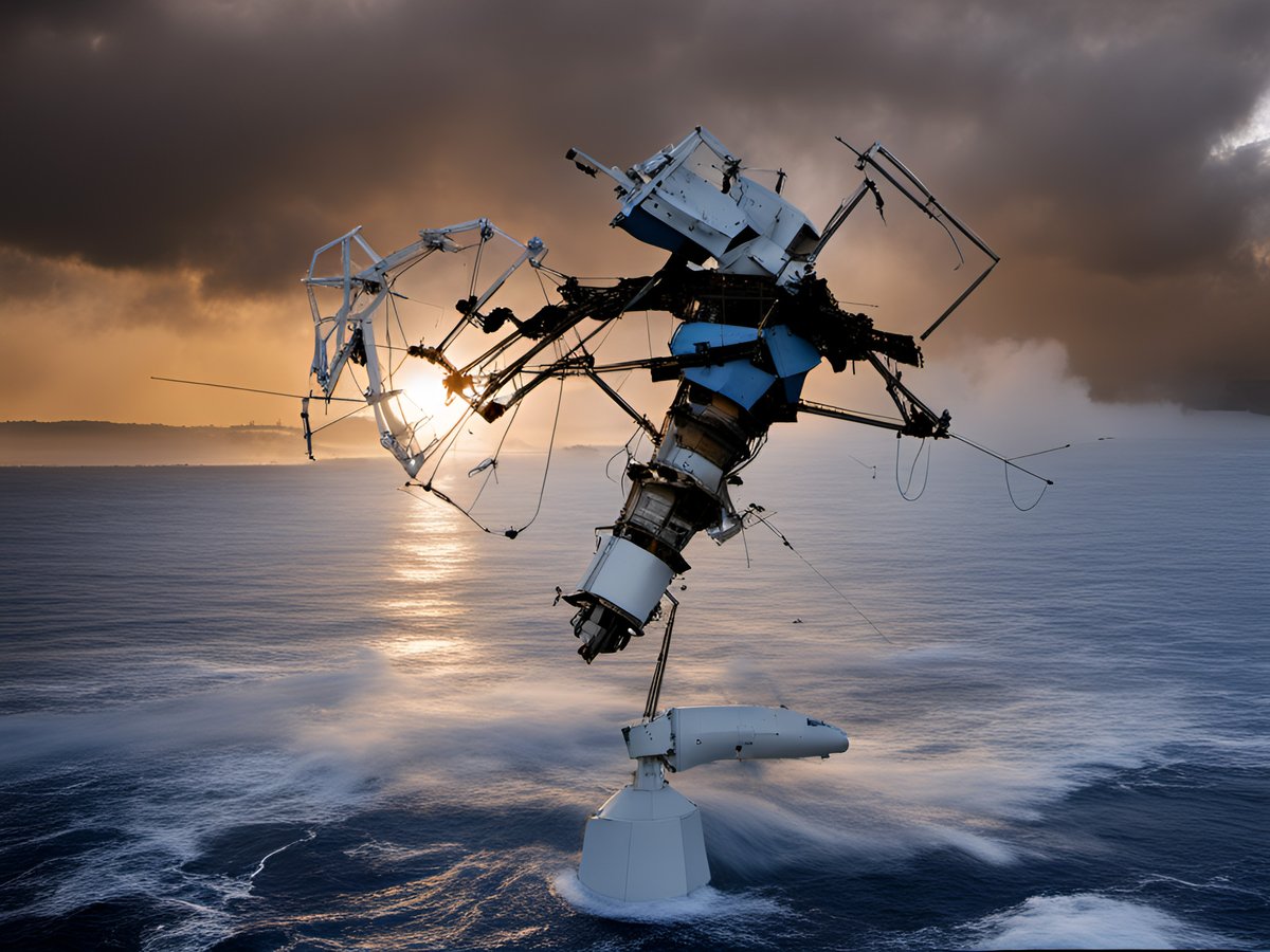 FakeMachines's tweet image. मशीन का सूर्यास्त डांस #aiart #robotdance #philosophy #surrealism