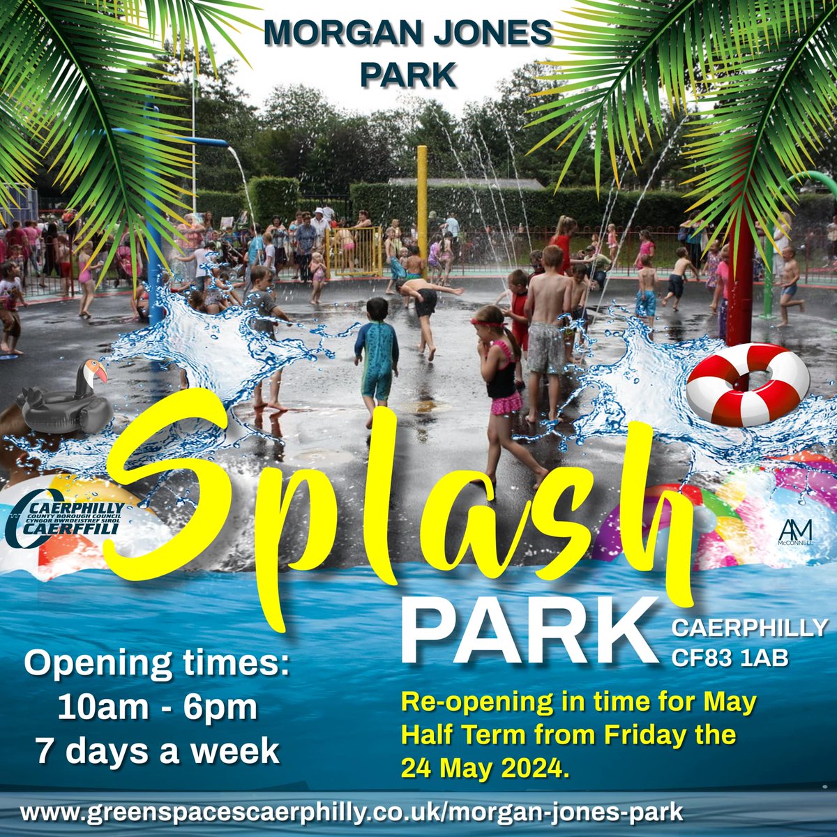 The splash pad will be open in ten days time 🌞