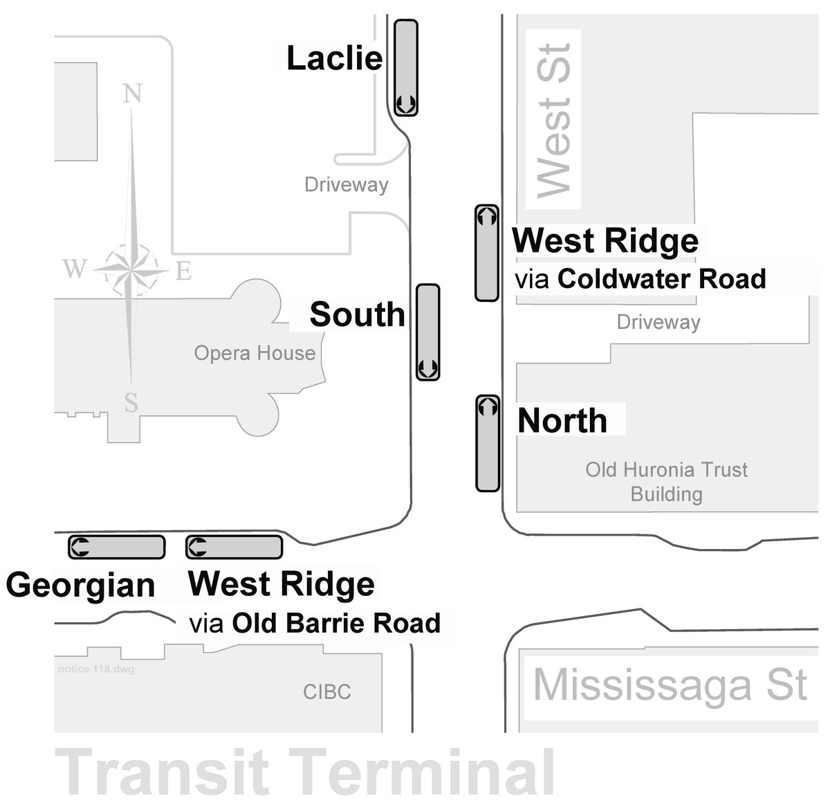 Reminder: Due to scheduled maintenance, the #Orillia Transit Laclie Route bus will be arriving & boarding in the bus layby adjacent to the Orillia Public Library/Municipal Parking Lot #4 for a portion of the day today, Tuesday, May 14.

Learn more: orillia.ca/en/news/Laclie…