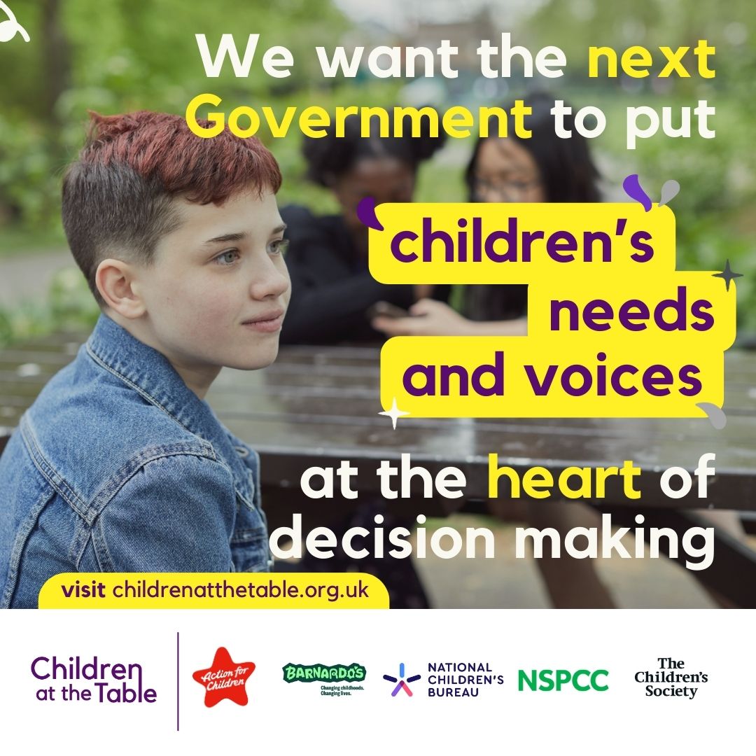 Today some of the children & young people involved in #ChildrenAtTheTable, supported by @ncbtweets, #APPGChildren & @ChildrensComm,  are in Parliament asking MPs how the next Government will prioritise the issues important to them. It's time to make childhood a national priority!