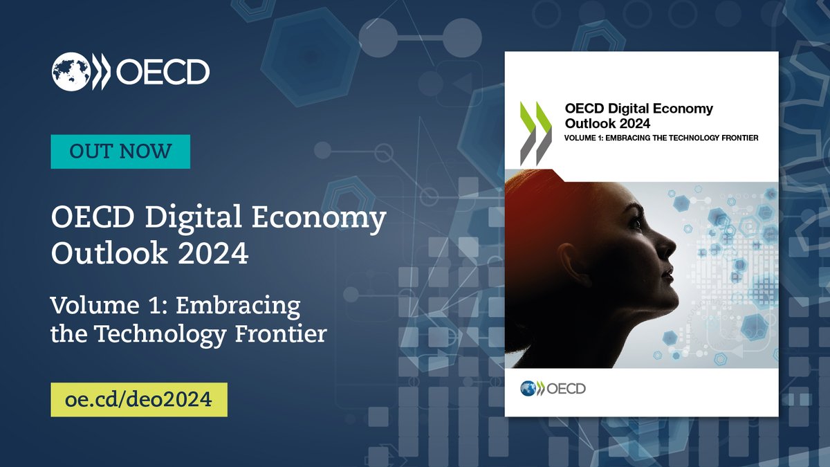 🆕 #OECDdigital Economy Outlook: Embracing the Technology Frontier offers new insights into how key technologies will shape our world. It is a valuable tool for policymakers looking to understand the technologies that are here today & on the horizon. 🔗 brnw.ch/21wJKQT